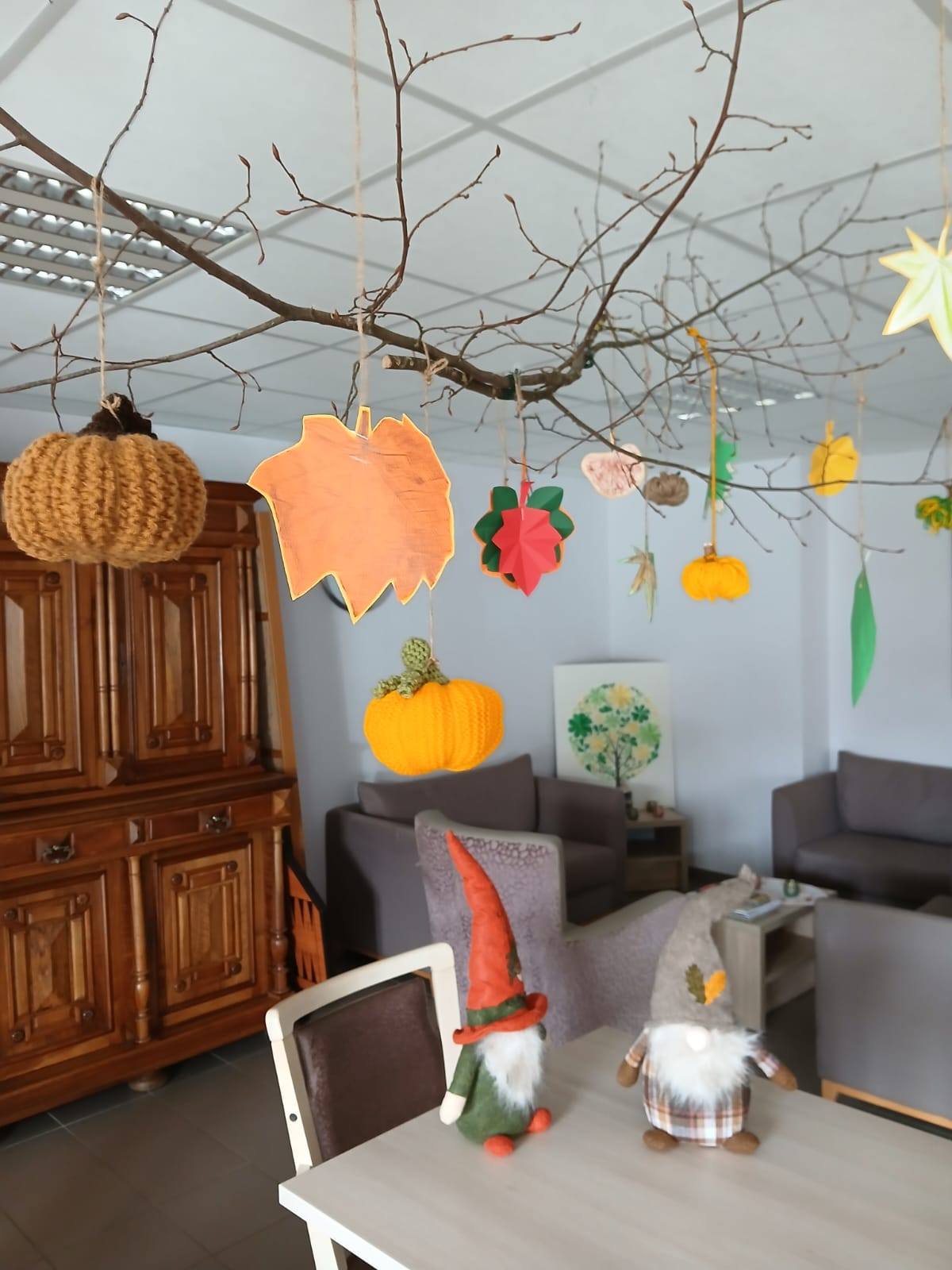 Décoration halloween à la résidence senior proche de Morestel